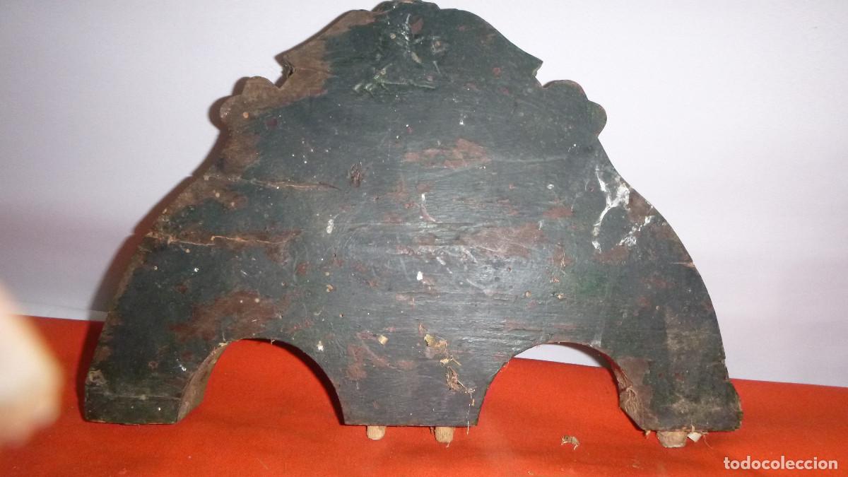 Vintage: ANTIGUO COPETE CAPITEL RENACENTISTA - Foto 5