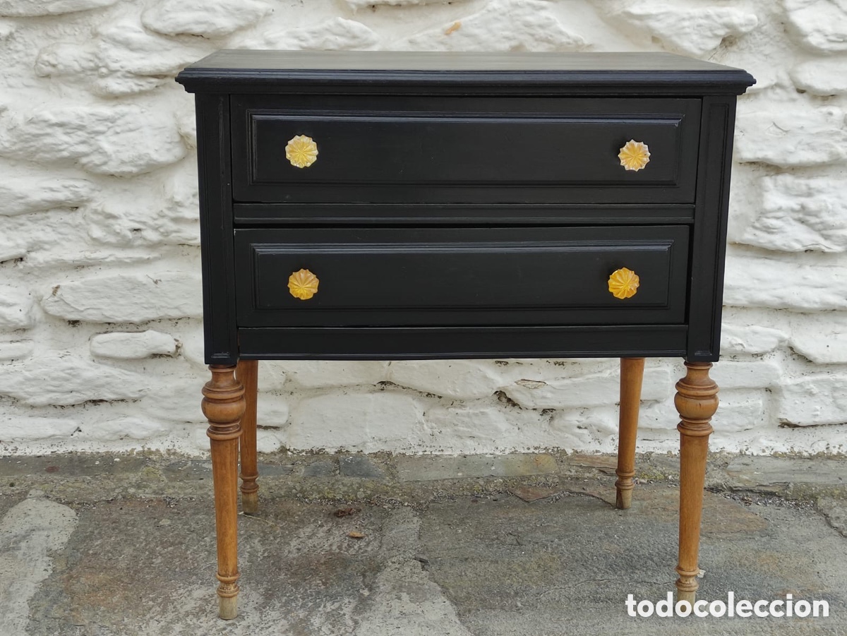 Vintage: Mesa de dos cajones decorativos - Foto 1