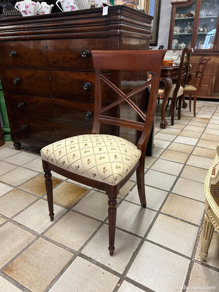 Vintage: Silla tapizado Flores - Foto 1