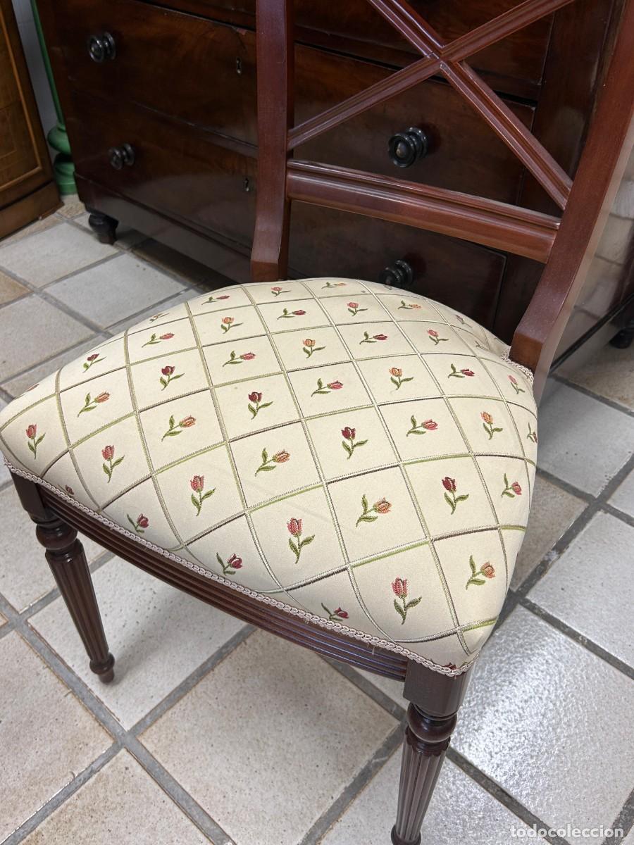 Vintage: Silla tapizado Flores - Foto 2