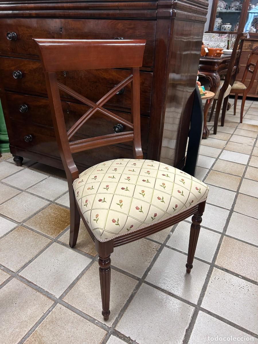 Vintage: Silla tapizado Flores - Foto 3