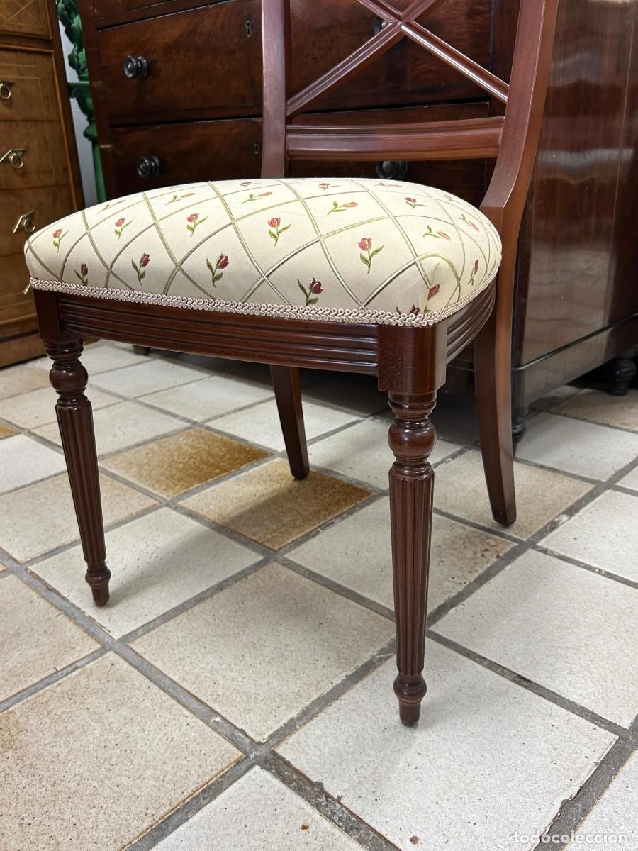 Vintage: Silla tapizado Flores - Foto 4