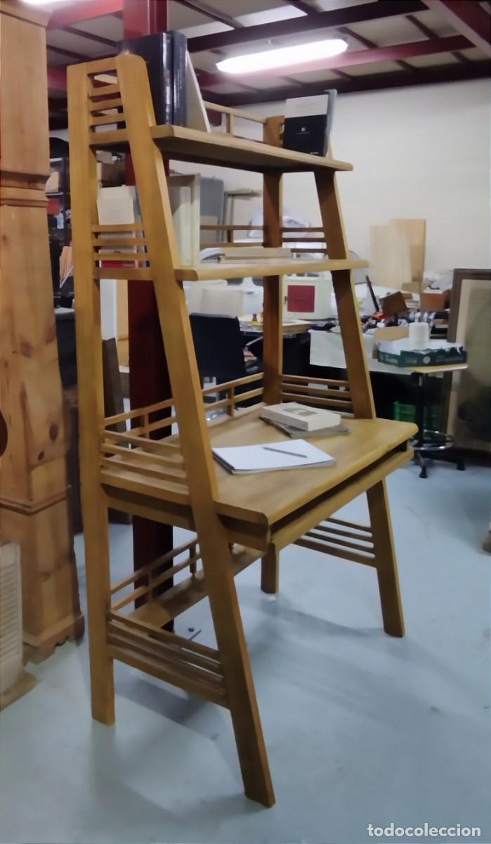 Vintage: Escritorio Librer&iacute;a de madera natural - Foto 1