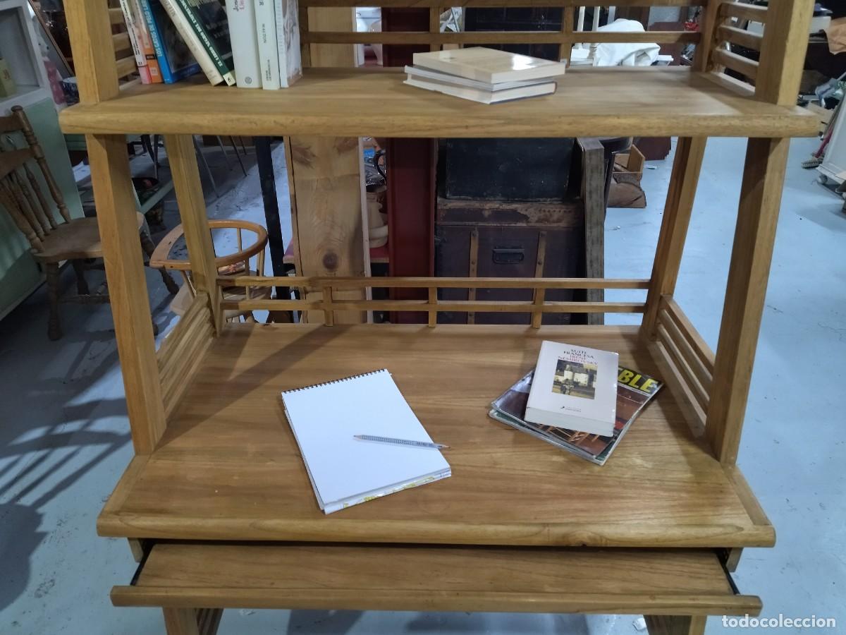Vintage: Escritorio Librer&iacute;a de madera natural - Foto 8