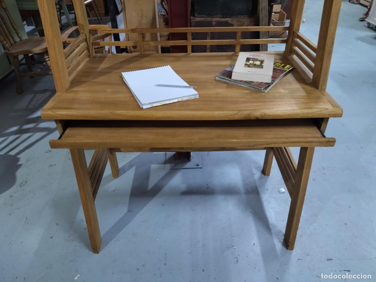 Vintage: Escritorio Librer&iacute;a de madera natural - Foto 3