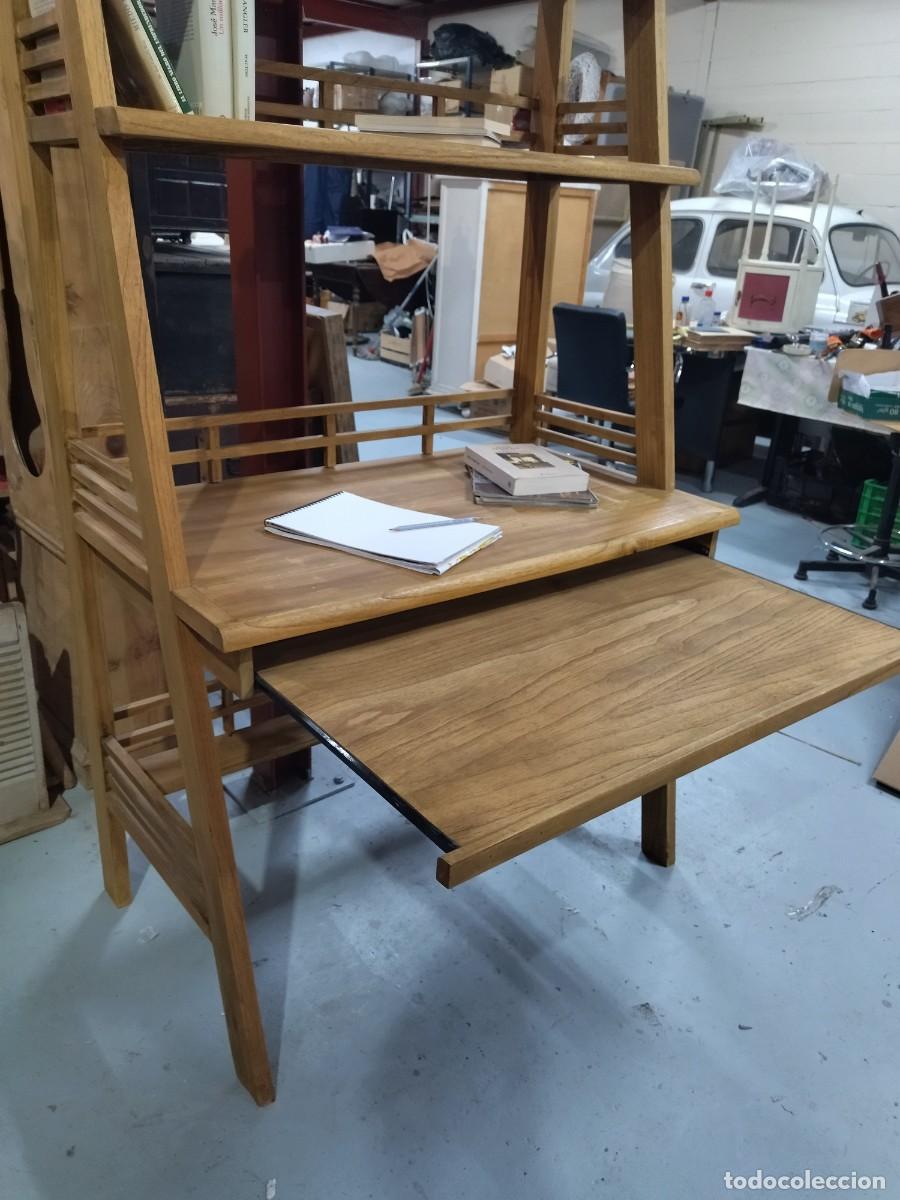 Vintage: Escritorio Librer&iacute;a de madera natural - Foto 4