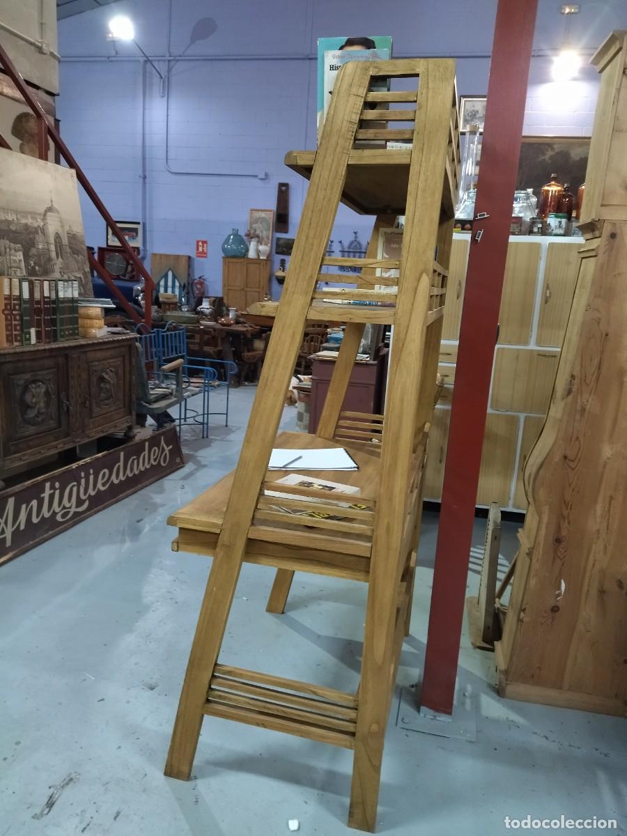 Vintage: Escritorio Librer&iacute;a de madera natural - Foto 14