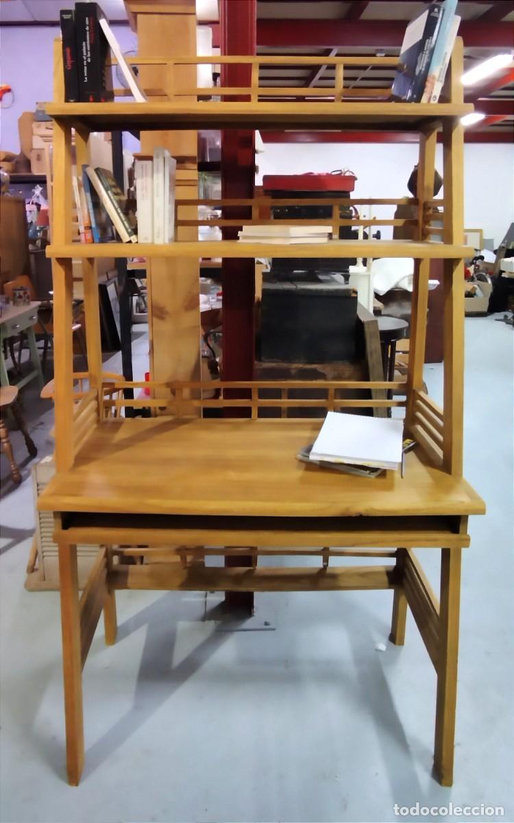 Vintage: Escritorio Librer&iacute;a de madera natural - Foto 16