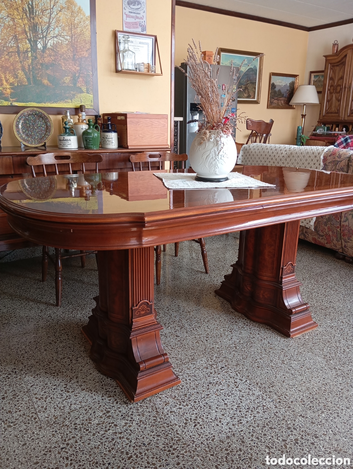 Vintage: Mesa de comedor de madera maciza - Foto 1