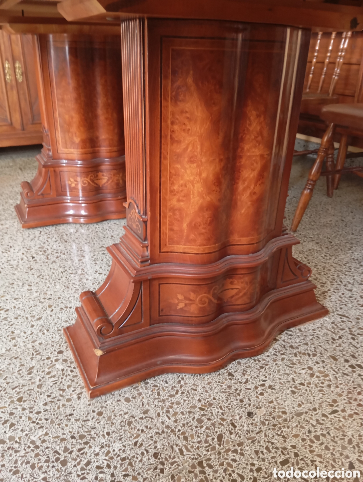 Vintage: Mesa de comedor de madera maciza - Foto 3