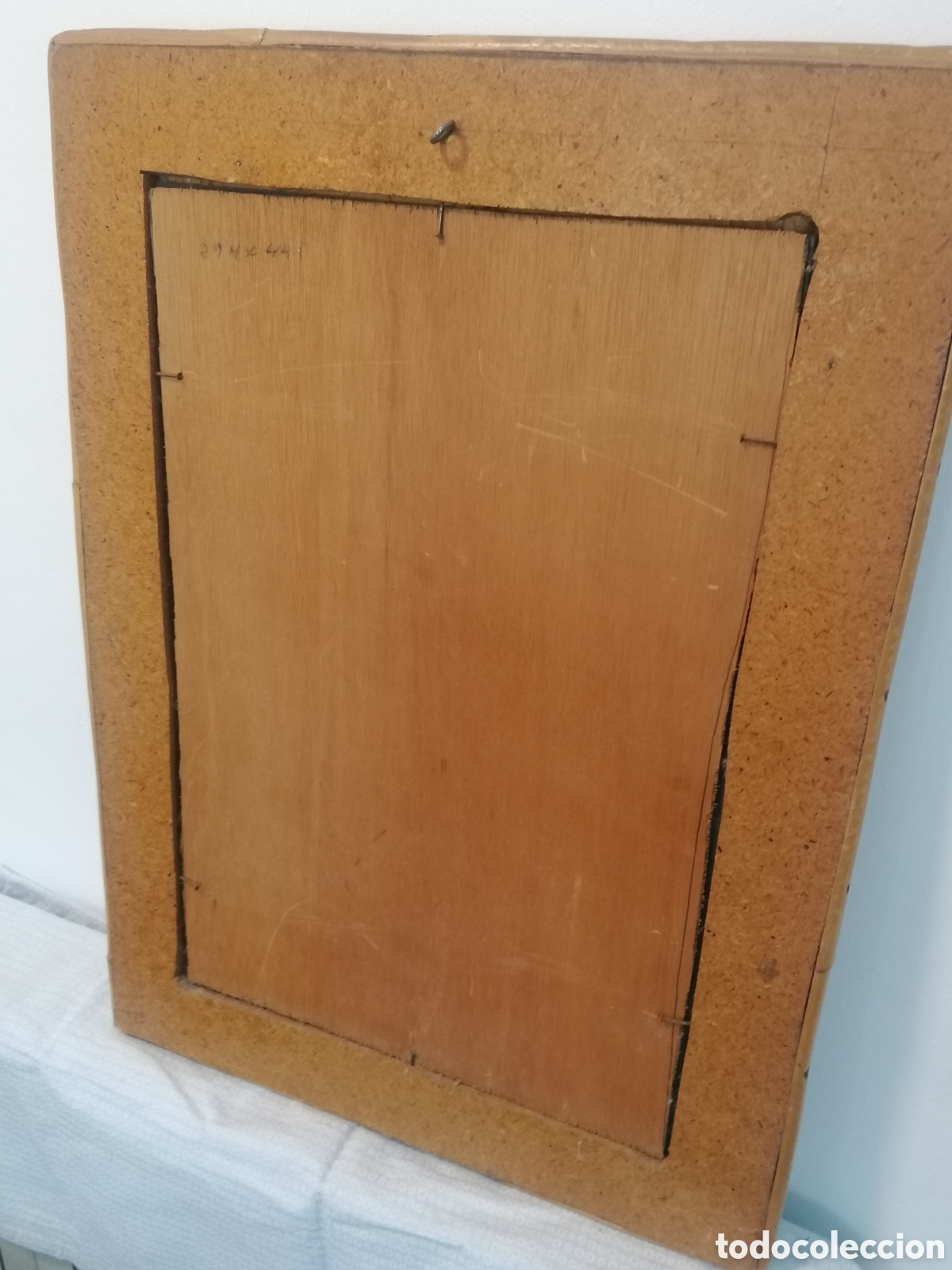 Vintage: Espejo de bambu mid century - Foto 5
