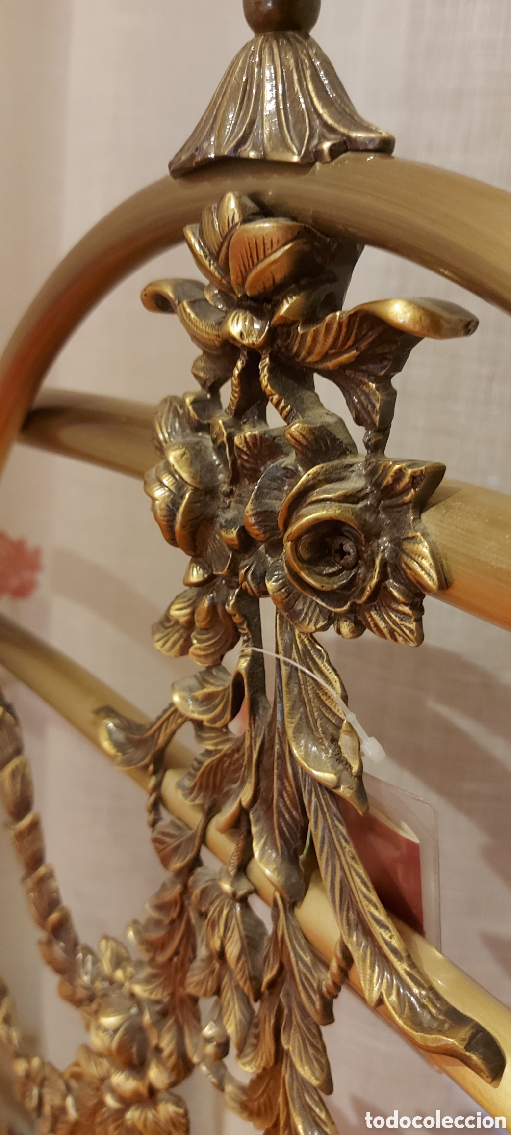 Vintage: Pe&ntilde;a Vargas. Preciosa cama de bronce7