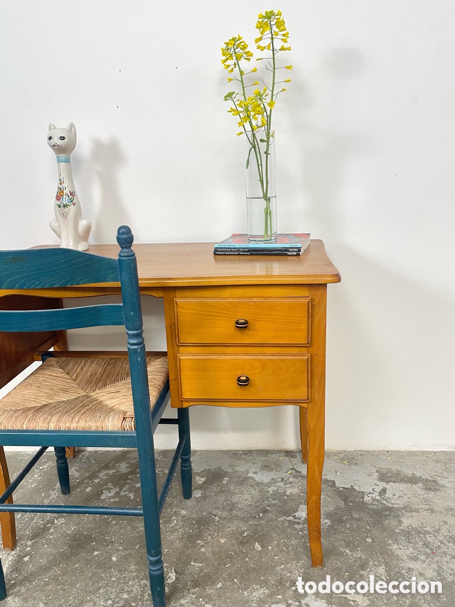 Vintage: Escritorio infantil &oacute; tocador de roble - Foto 12
