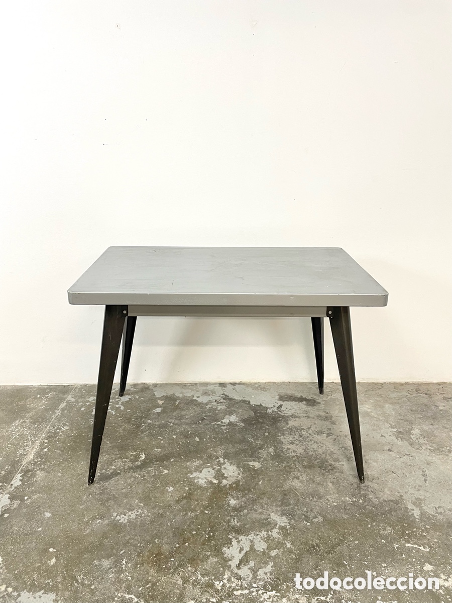 Vintage: Mesa de hierro estilo industrial franc&eacute;s - Foto 4