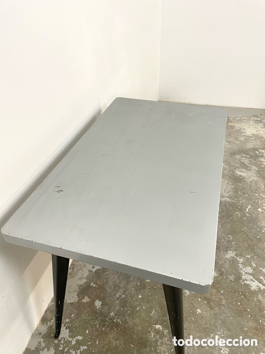 Vintage: Mesa de hierro estilo industrial franc&eacute;s - Foto 6