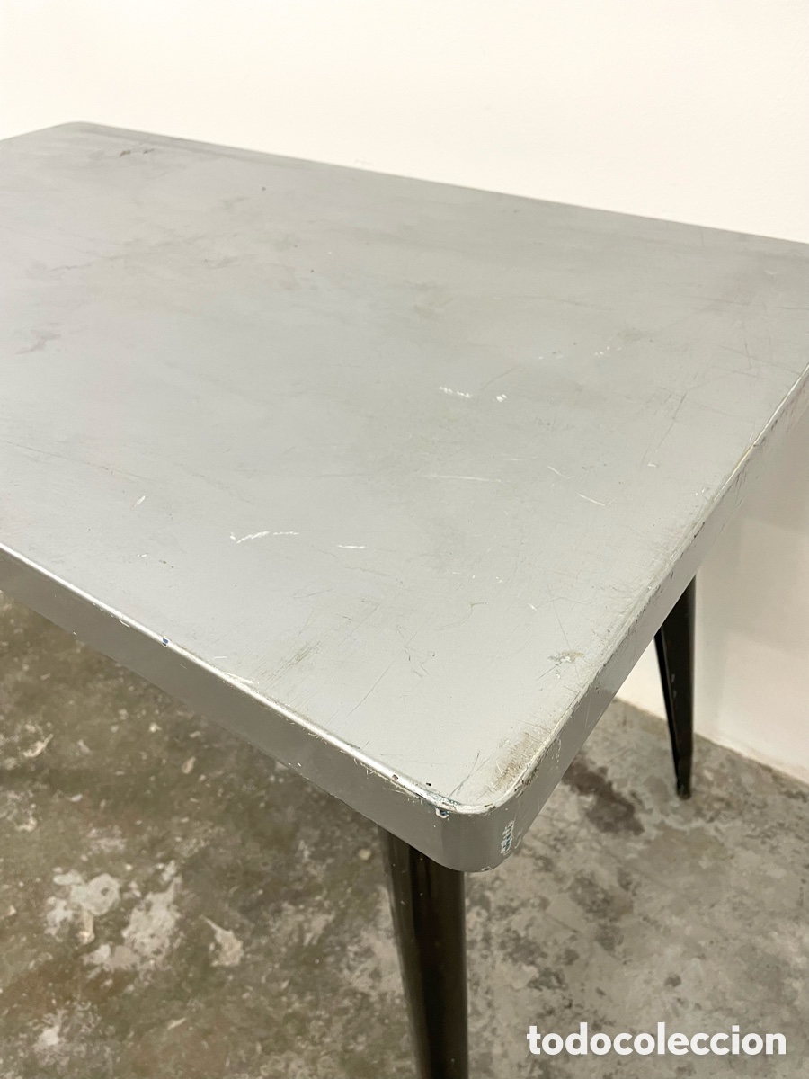 Vintage: Mesa de hierro estilo industrial franc&eacute;s - Foto 9