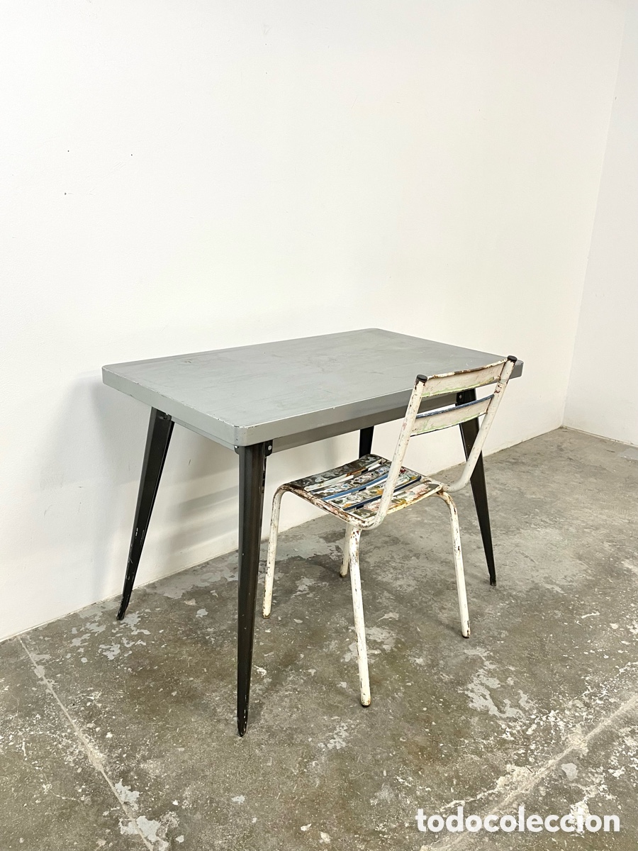 Vintage: Mesa de hierro estilo industrial franc&eacute;s - Foto 14