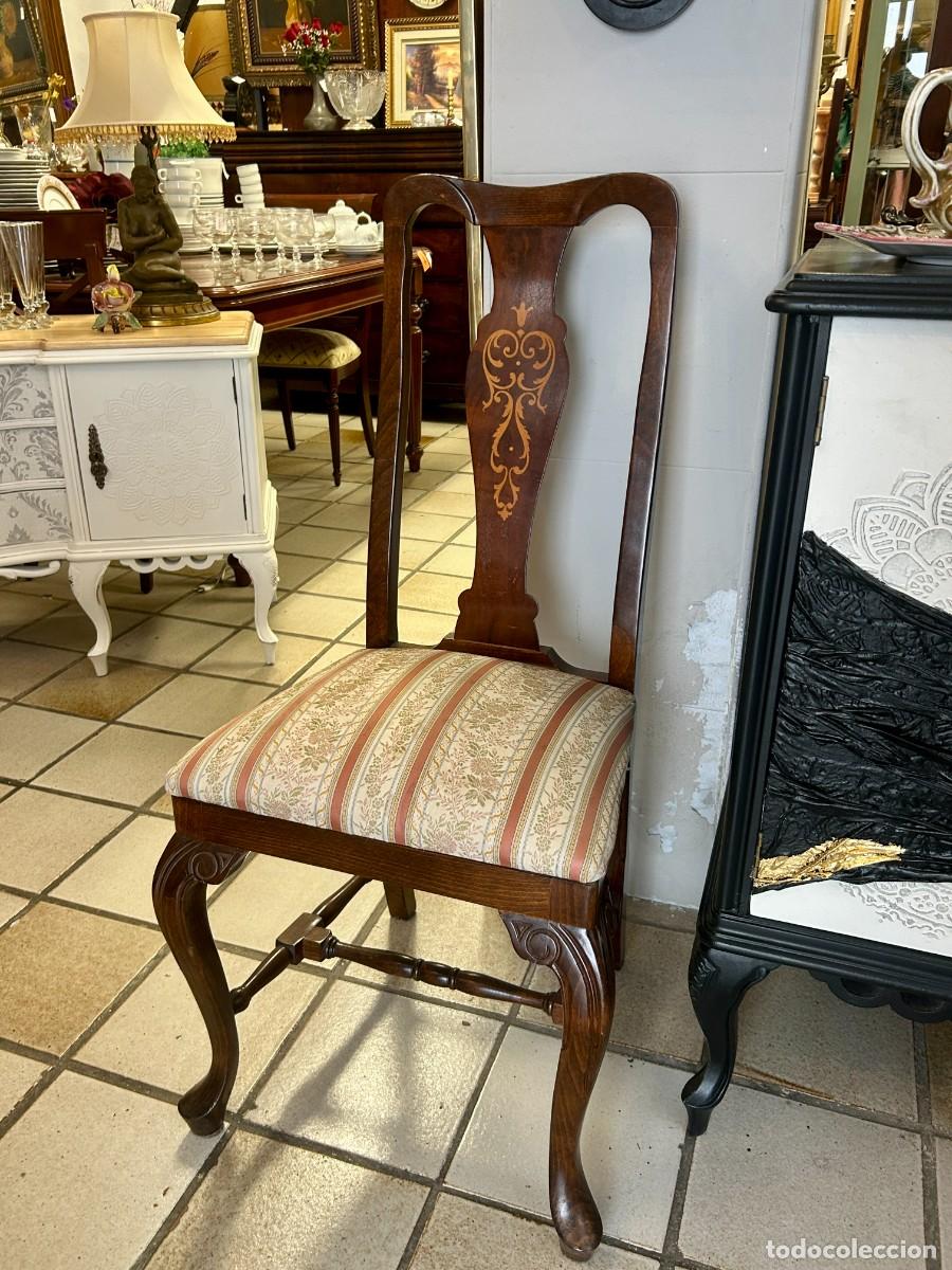 Vintage: Silla con marqueter&iacute;a - Foto 2