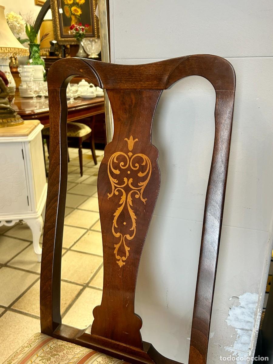 Vintage: Silla con marqueter&iacute;a - Foto 3