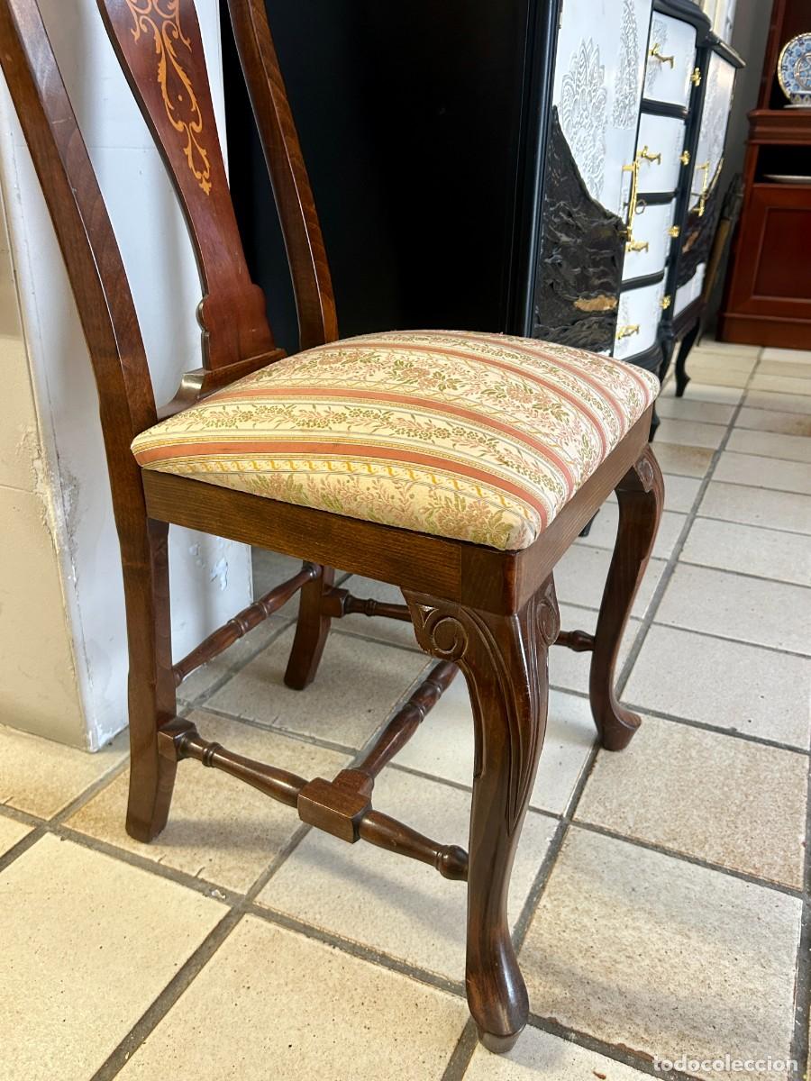 Vintage: Silla con marqueter&iacute;a - Foto 5