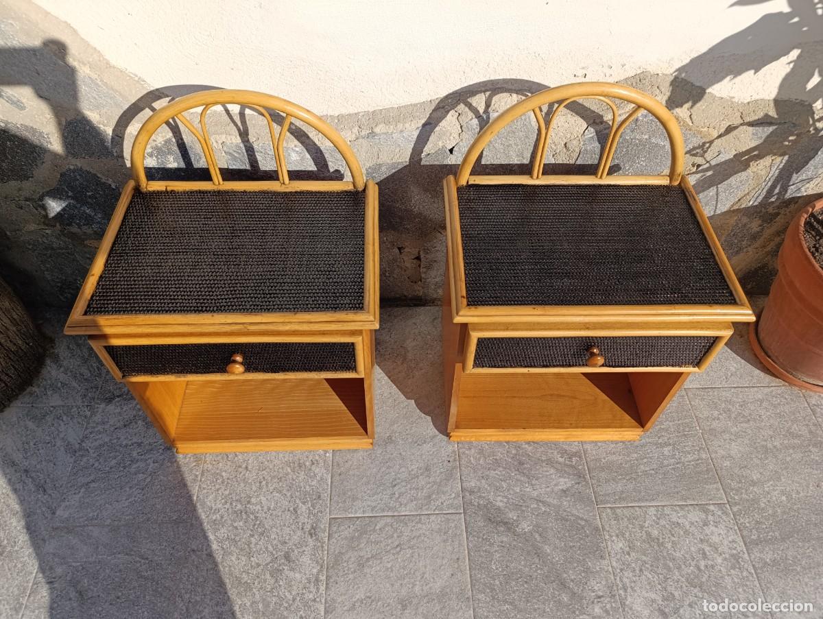 Vintage: Preciosas mesitas de Bamb&uacute; y Rat&aacute;n - Foto 2