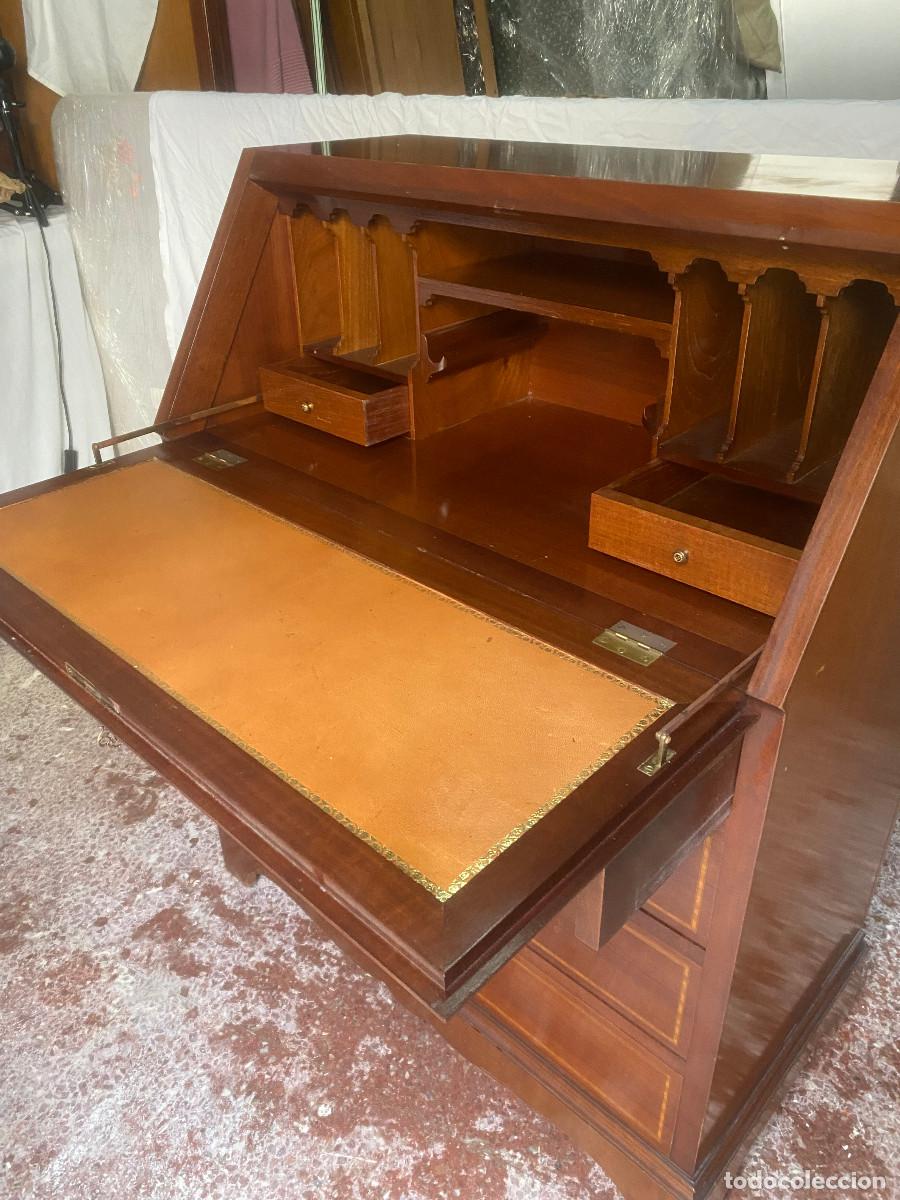 Vintage: Bureau - escritorio madera con marqueteria - Foto 3