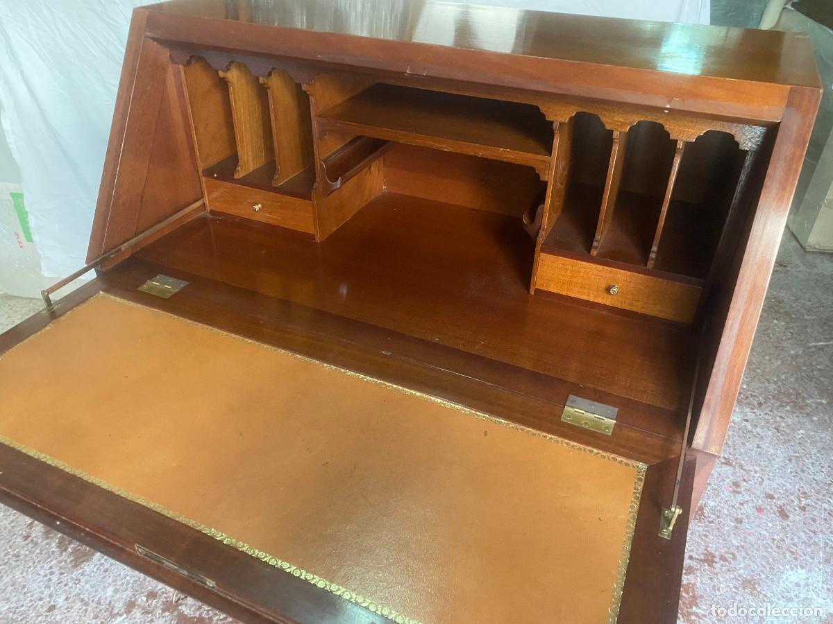 Vintage: Bureau - escritorio madera con marqueteria - Foto 4