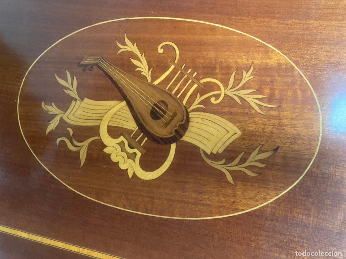 Vintage: Bureau - escritorio madera con marqueteria - Foto 5
