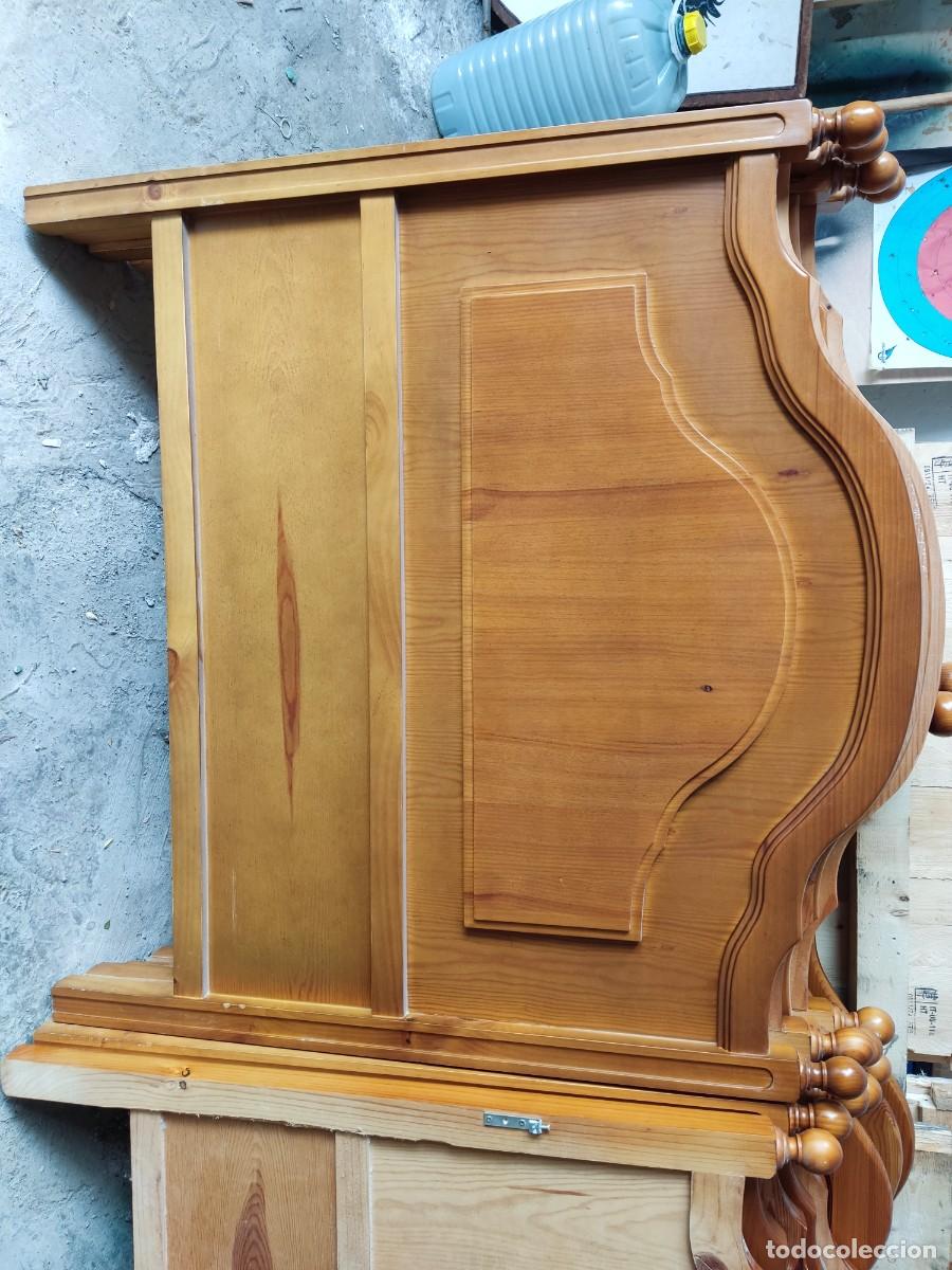 Vintage: Cabecero de pino macizo - Foto 1
