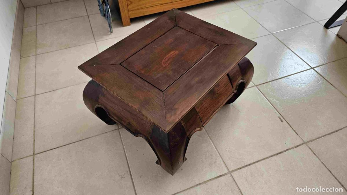 Vintage: MESITA DE MADERA ESTILO ORIENTAL CON CAJON - Foto 5
