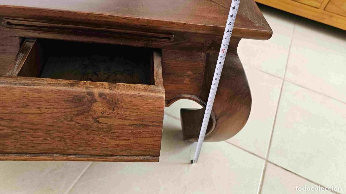 Vintage: MESITA DE MADERA ESTILO ORIENTAL CON CAJON - Foto 9