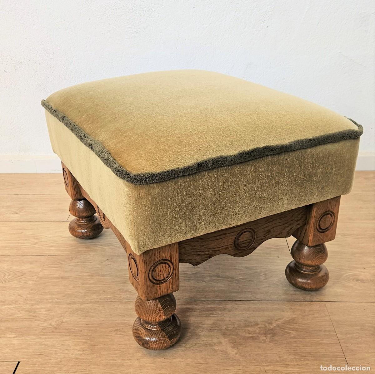 Vintage: Taburete vintage con ruedas. 1970 - 1975 - Foto 1