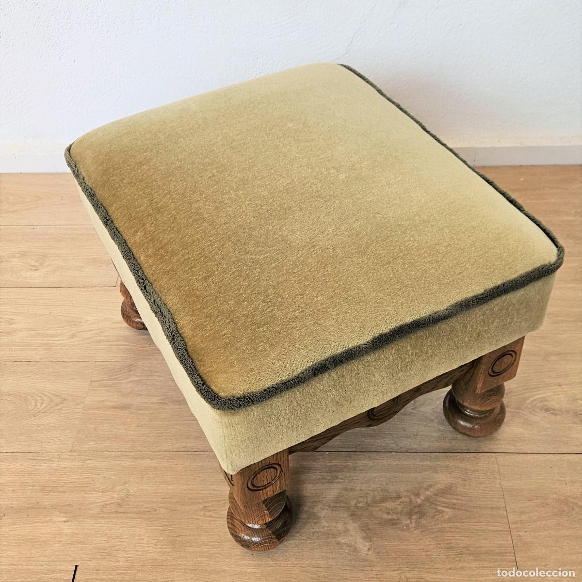 Vintage: Taburete vintage con ruedas. 1970 - 1975 - Foto 5