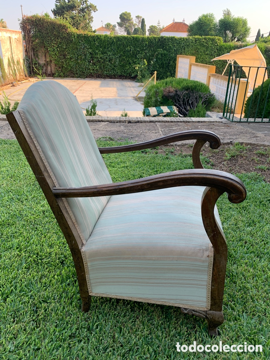 Vintage: Sill&oacute;n con brazos y tapizado cl&aacute;sico. - Foto 1