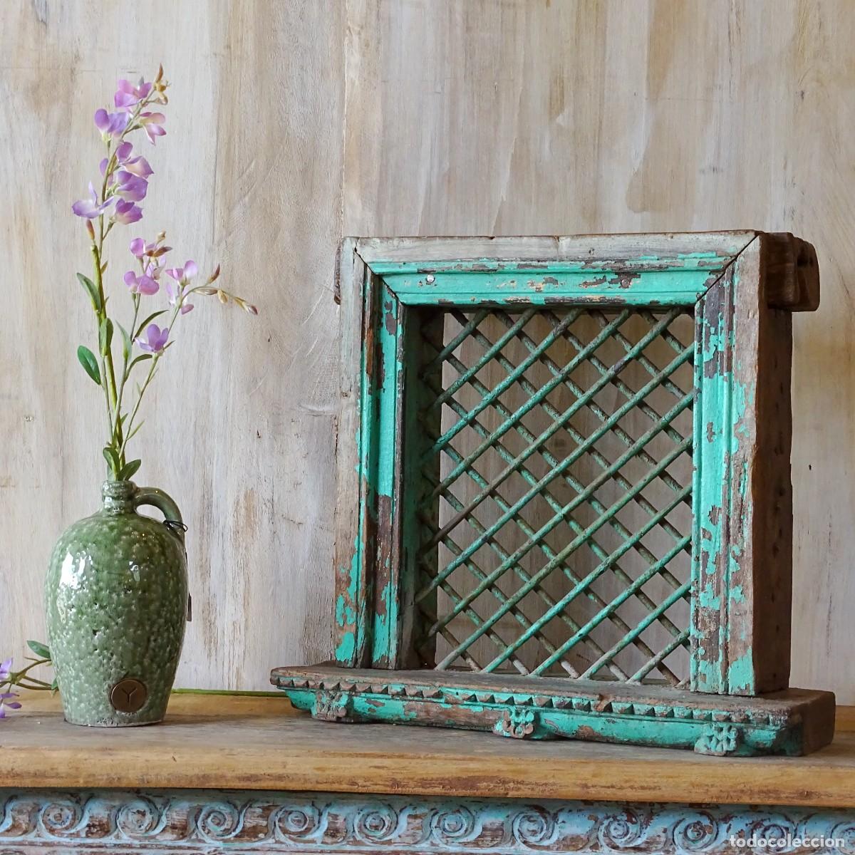 Vintage: Panel con rejilla antiguo - Foto 1