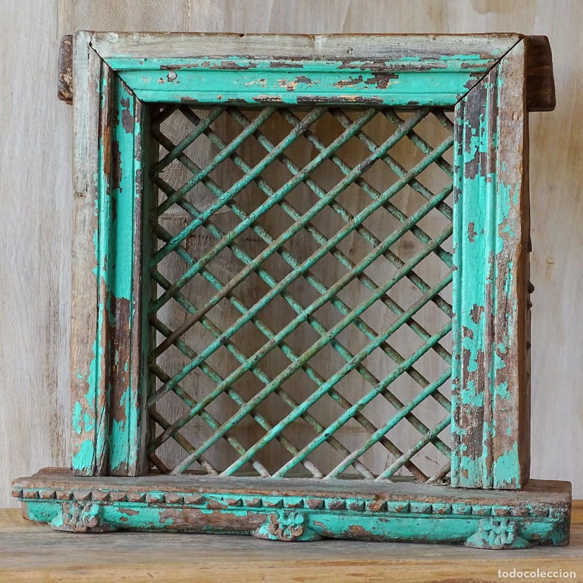 Vintage: Panel con rejilla antiguo - Foto 2