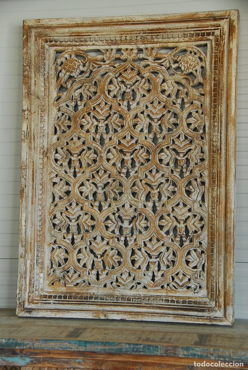 Vintage: Panel de madera labrado de color natural - Foto 2