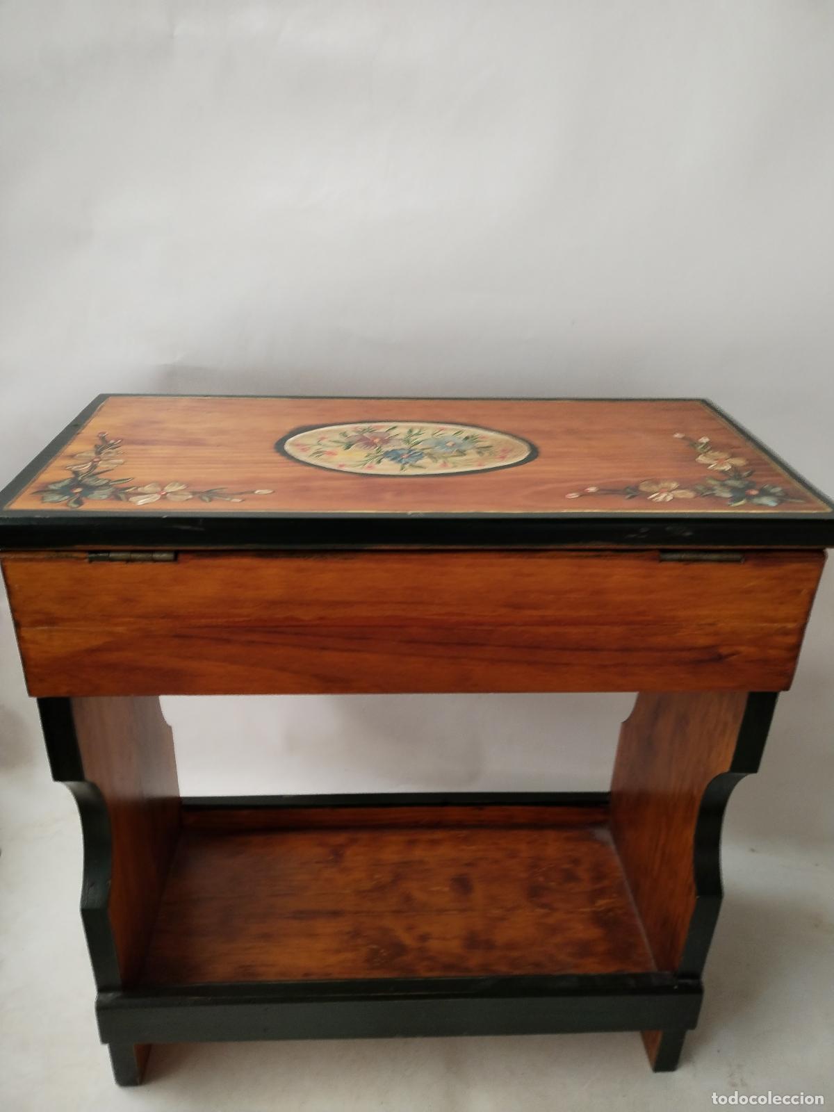 Vintage: costurero vintage de madera - Foto 3