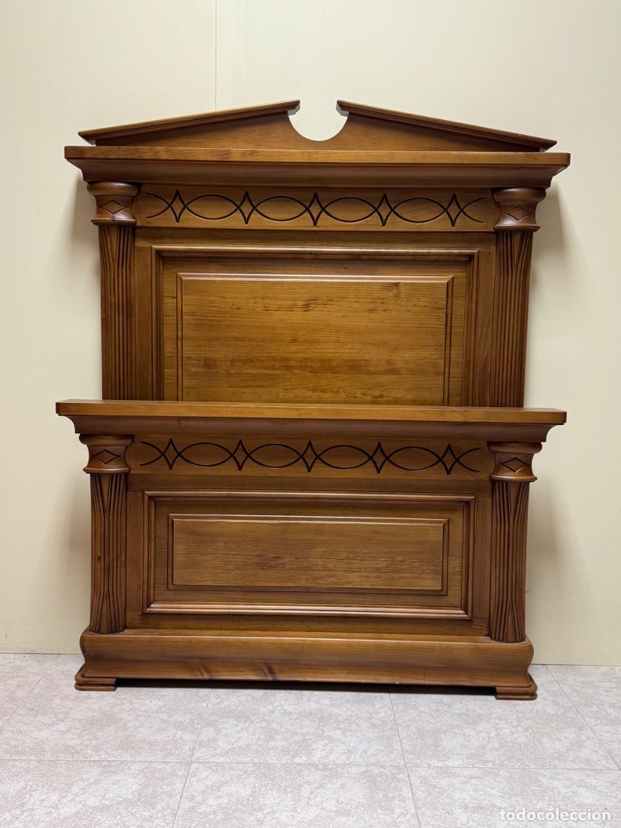 Vintage: CAMA EN MADERA MACIZA DE 90 - Foto 1