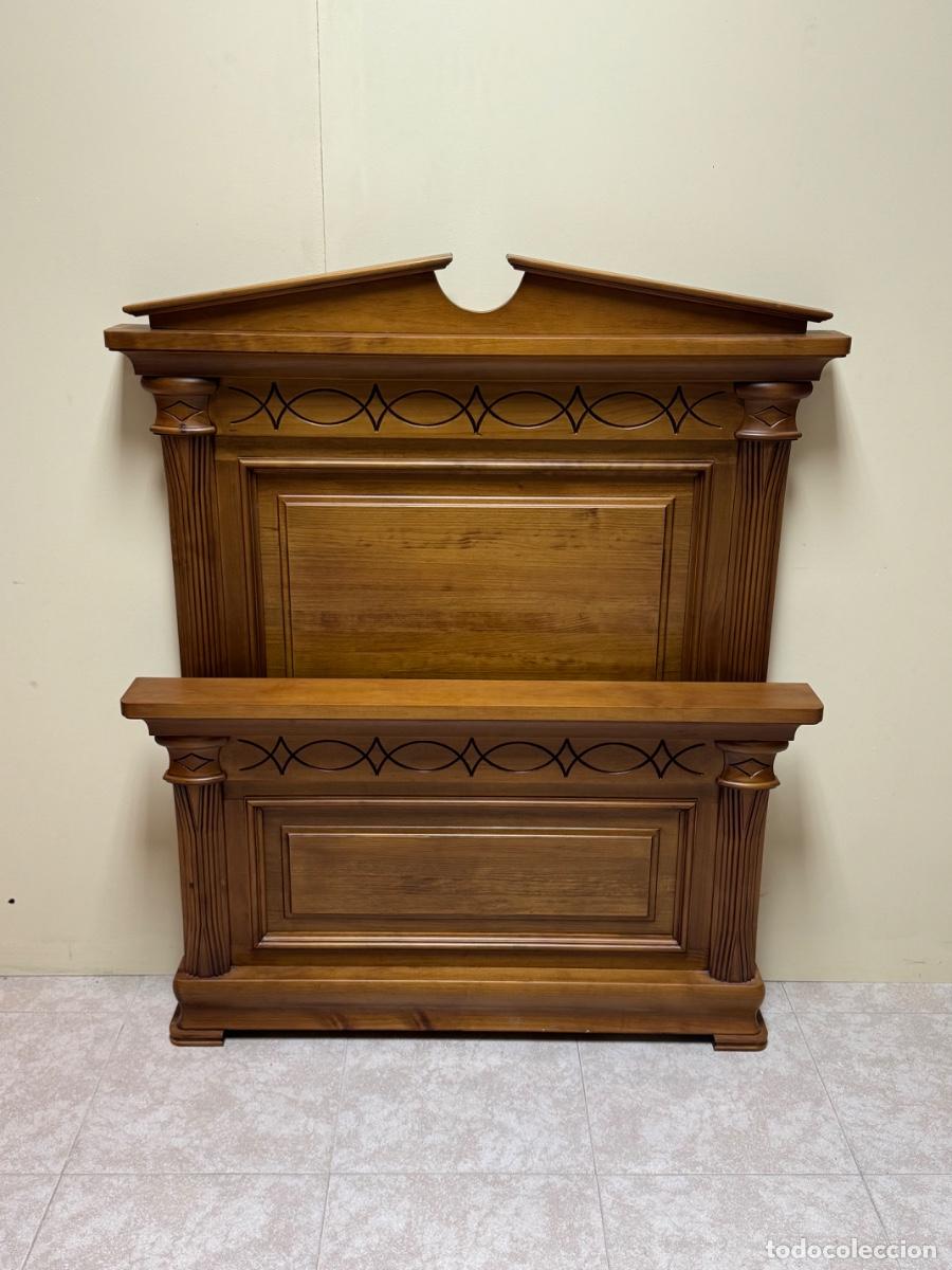 Vintage: CAMA EN MADERA MACIZA DE 90 - Foto 2