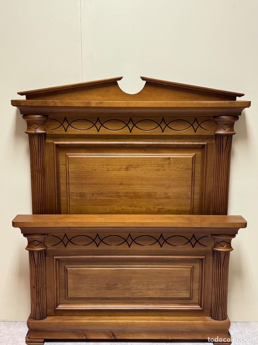 Vintage: CAMA EN MADERA MACIZA DE 90 - Foto 3