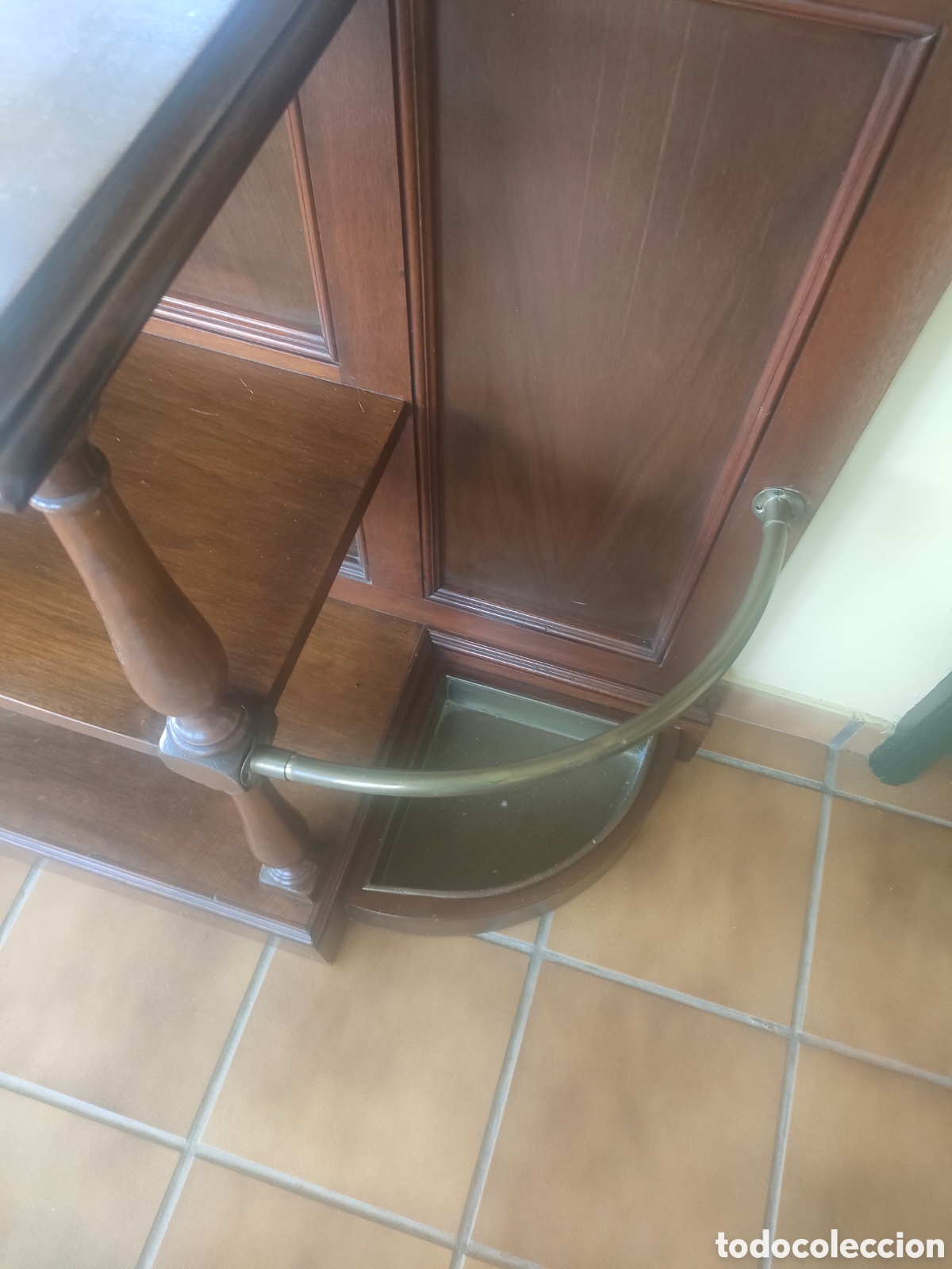 Vintage: Recibidor perchero madera con espejo - Foto 4