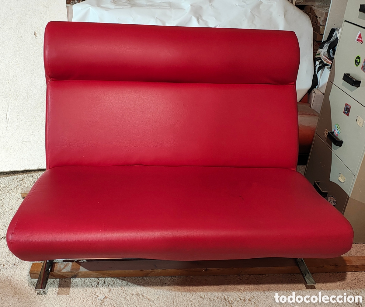 Vintage: Sof&aacute; de dise&ntilde;o estilo vintage rojo - Foto 2