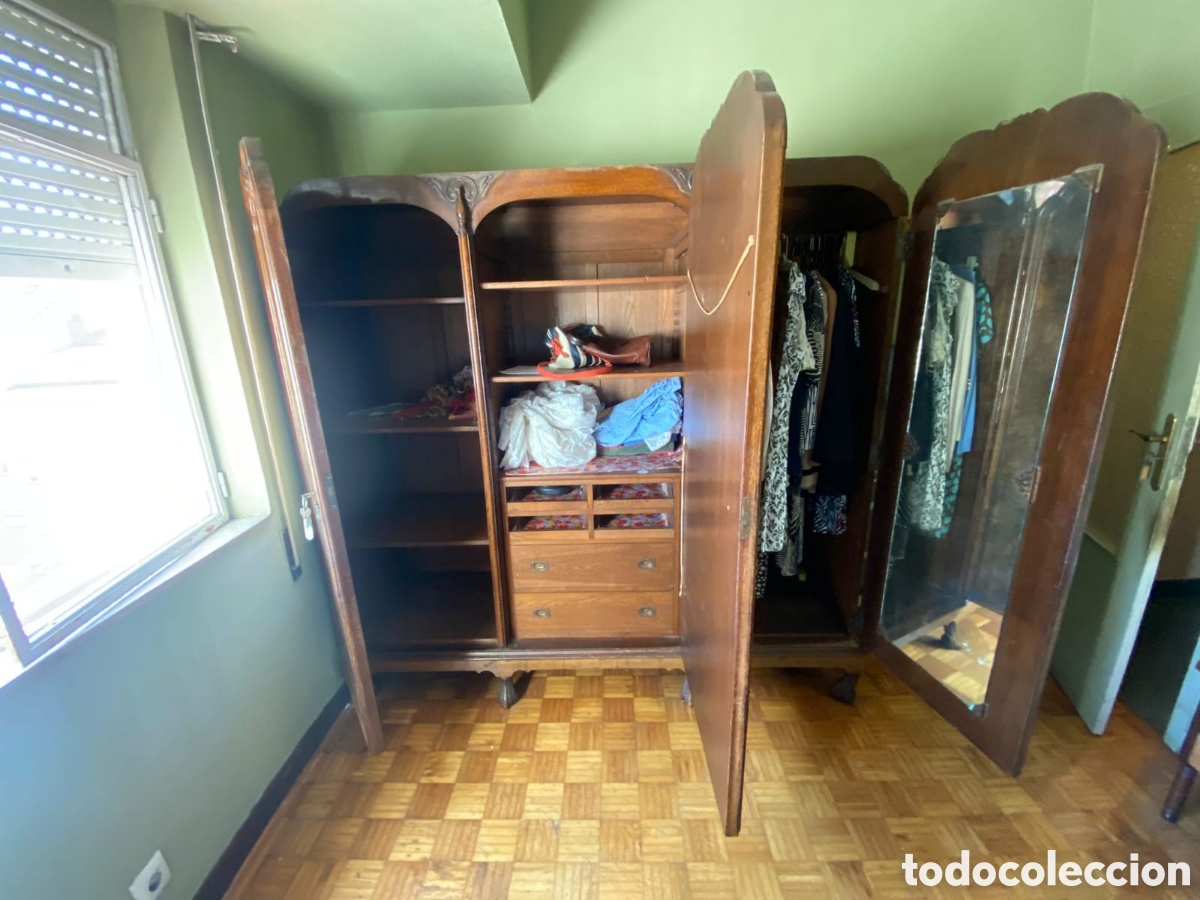 Vintage: Armario de madera brillo - Foto 4