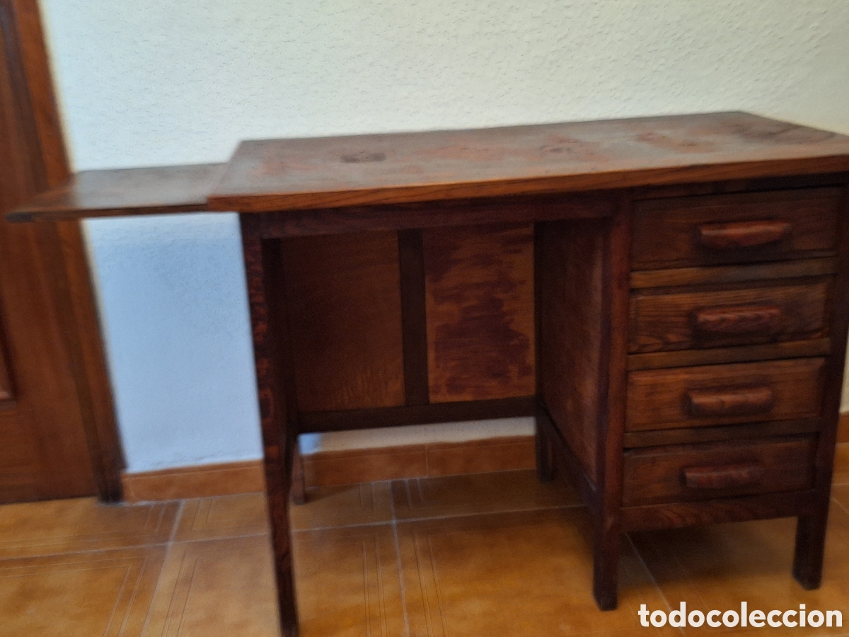 Vintage: Escritorio de madera vintage - Foto 3
