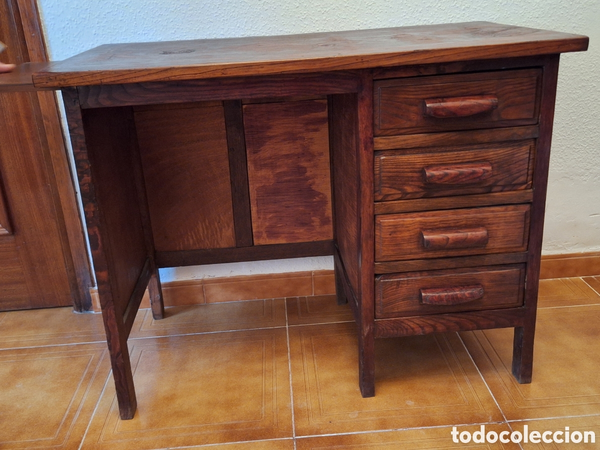 Vintage: Escritorio de madera vintage - Foto 1