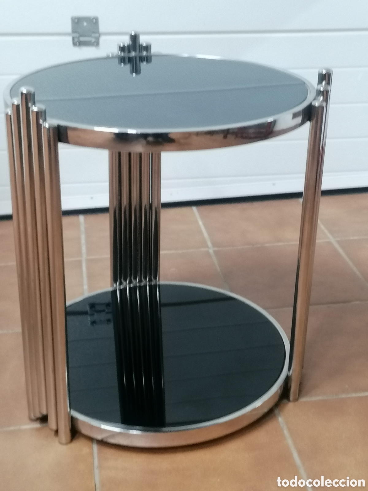 Vintage: Mesa auxiliar dise&ntilde;o cromada - Foto 6