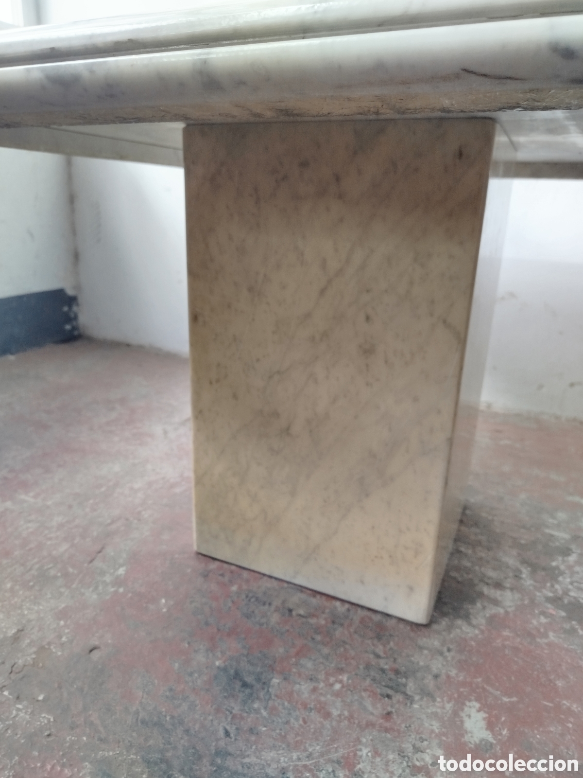 Vintage: MESA DE M&Aacute;RMOL DE CARRARA. - Foto 5