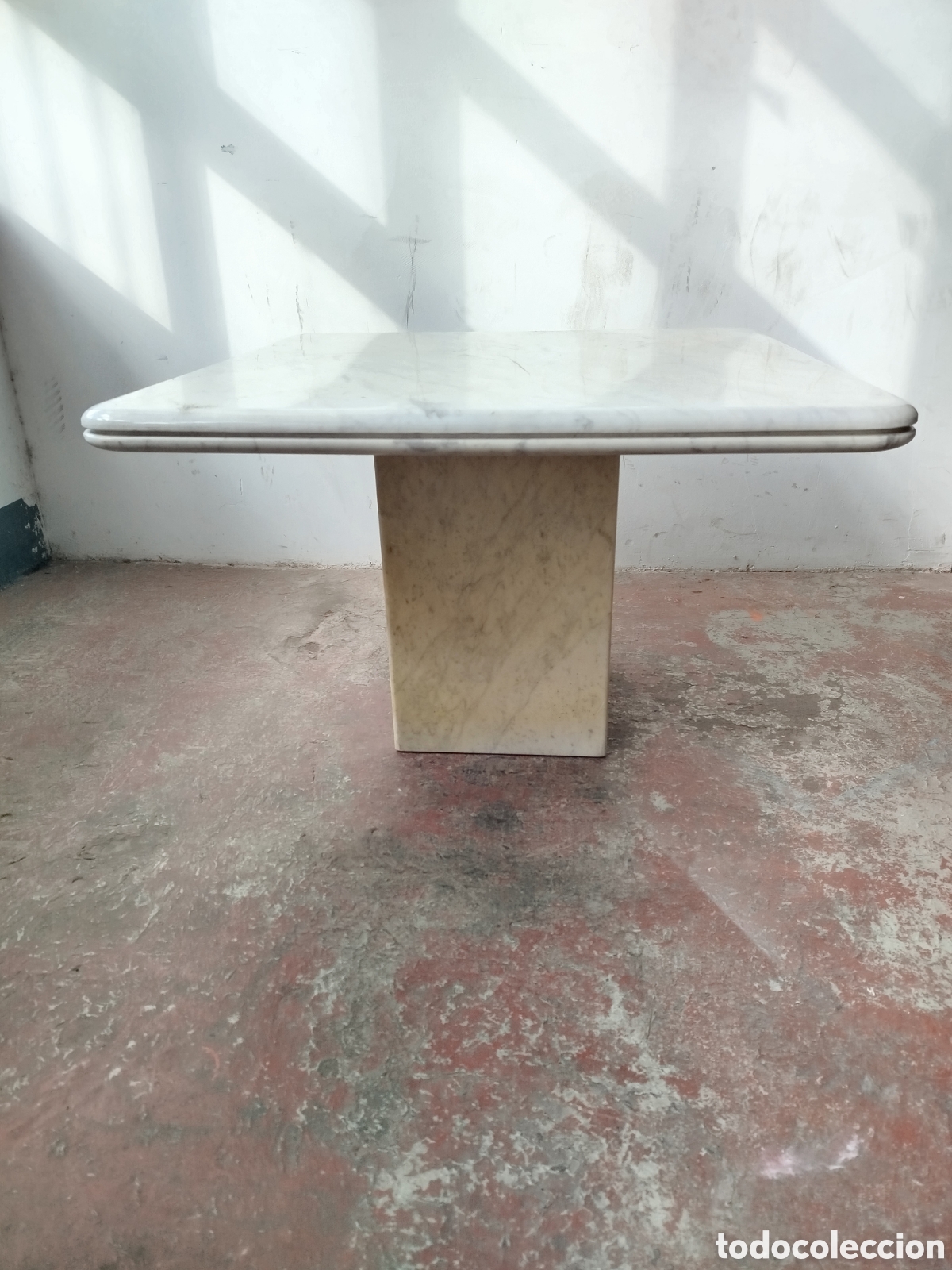 Vintage: MESA DE M&Aacute;RMOL DE CARRARA. - Foto 1