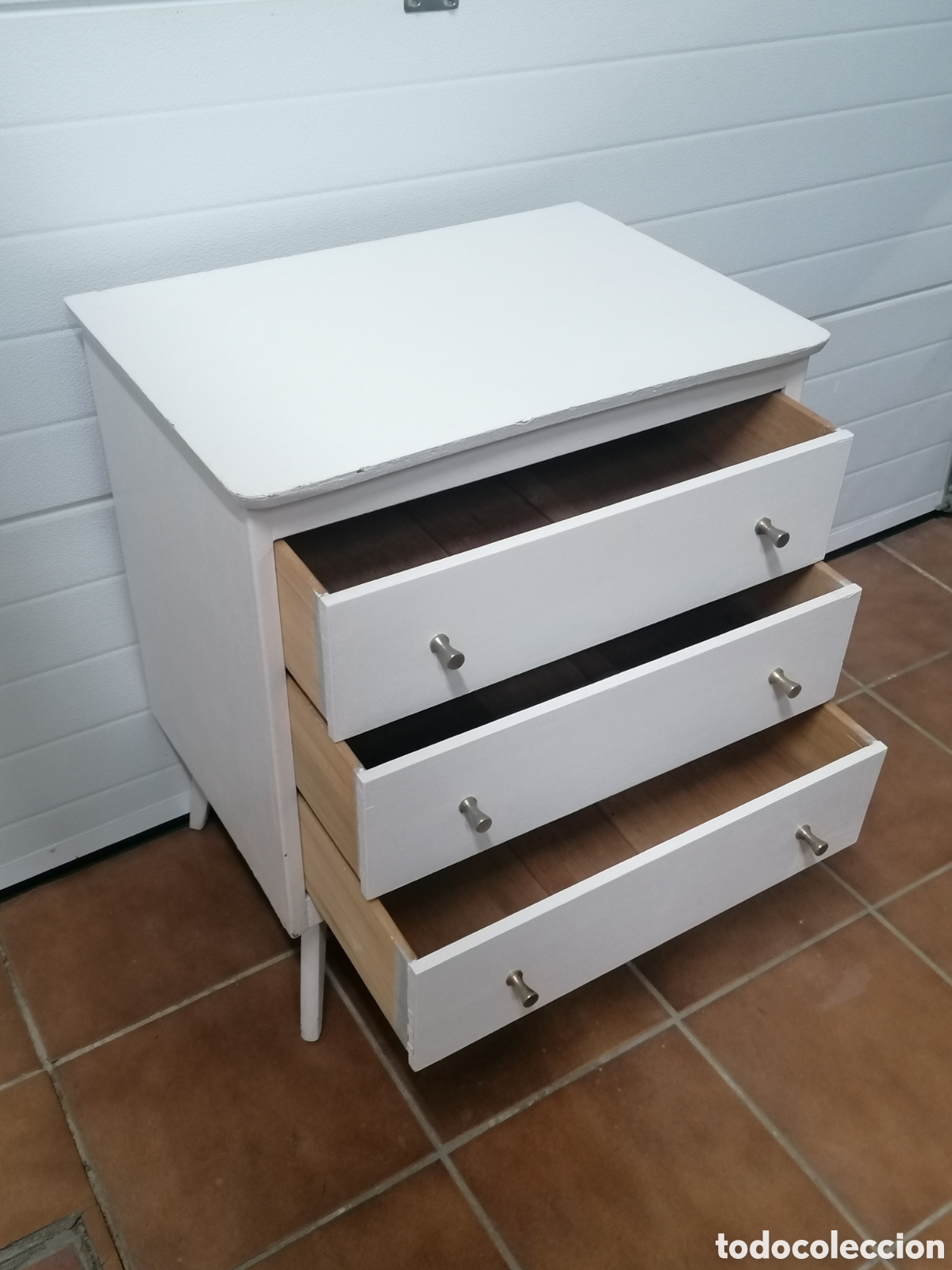 Vintage: C&oacute;moda blanca mid century - Foto 5